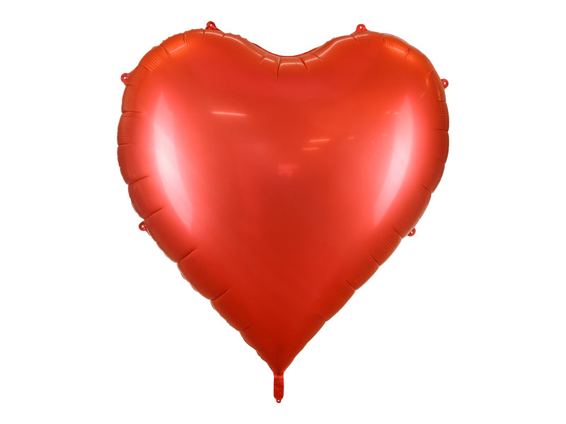 XXL-Folienballon Herz, 136x129 cm, rot - FeierGlanz